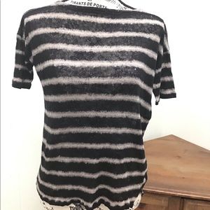 Eileen Fisher Striped Top Organic Linen